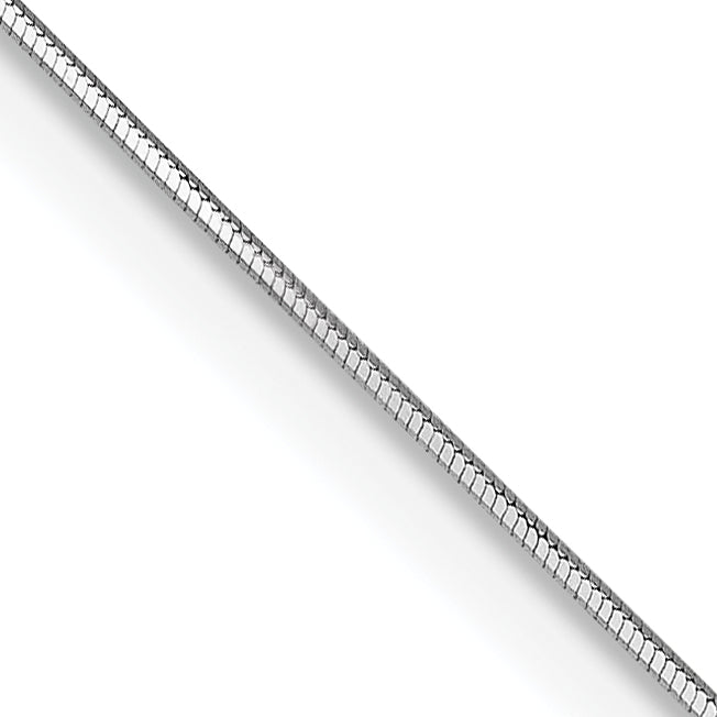 14k White Gold .5mm Octagonal Snake Chain