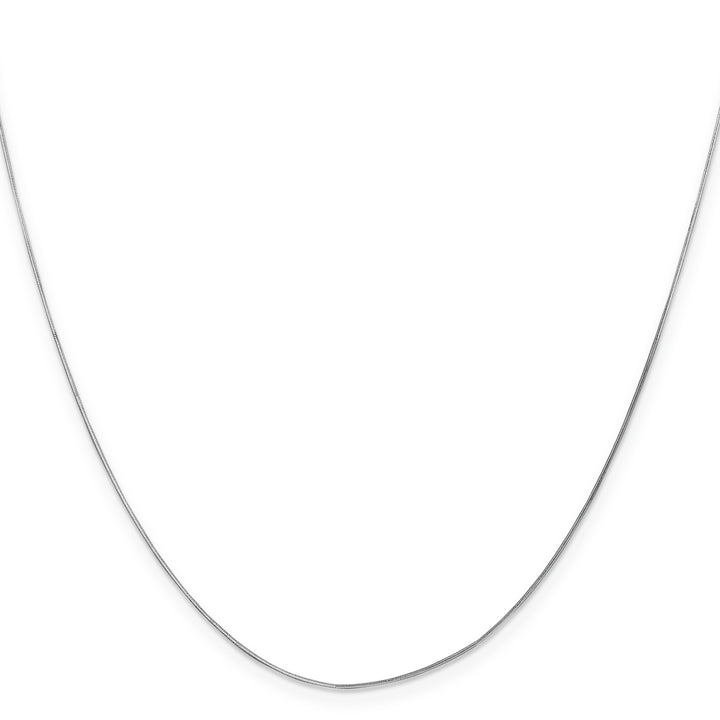 14k White Gold .5mm Octagonal Snake Chain