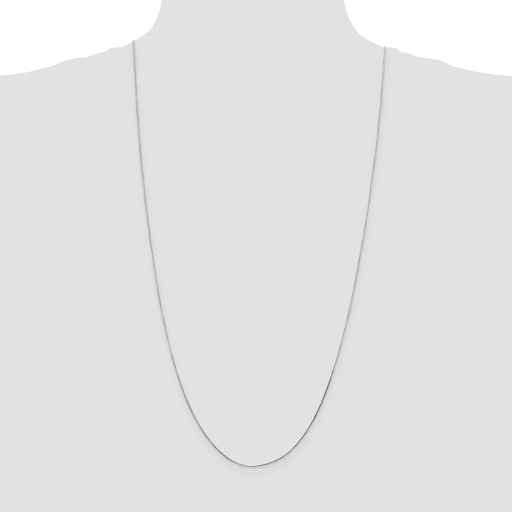 14k White Gold .5mm Octagonal Snake Chain