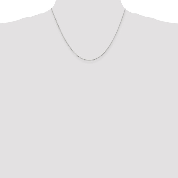 14k White Gold .6mm Octagonal Snake Chain