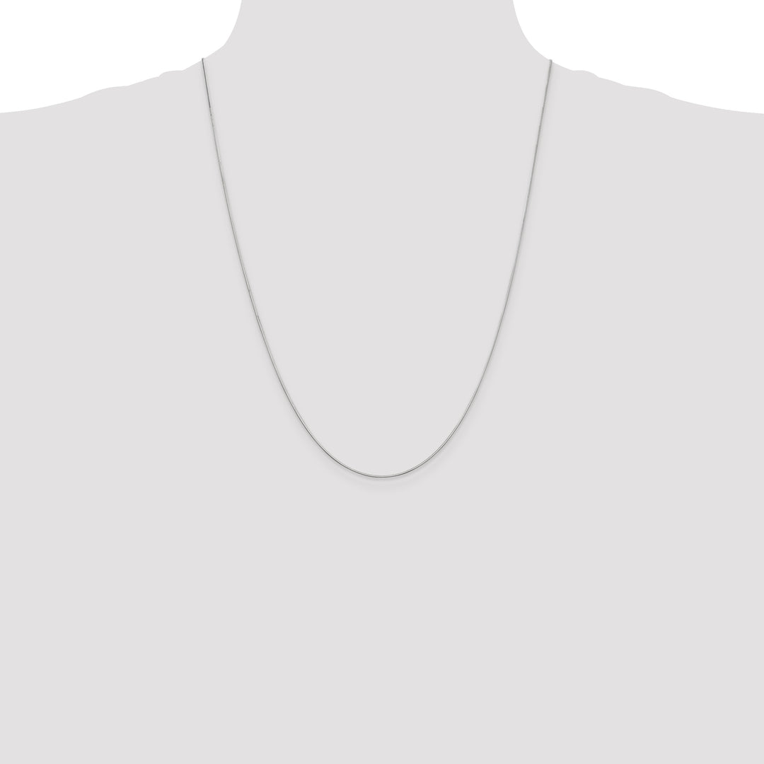14k White Gold .6mm Octagonal Snake Chain
