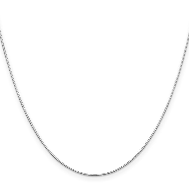 14k White Gold .6mm Octagonal Snake Chain