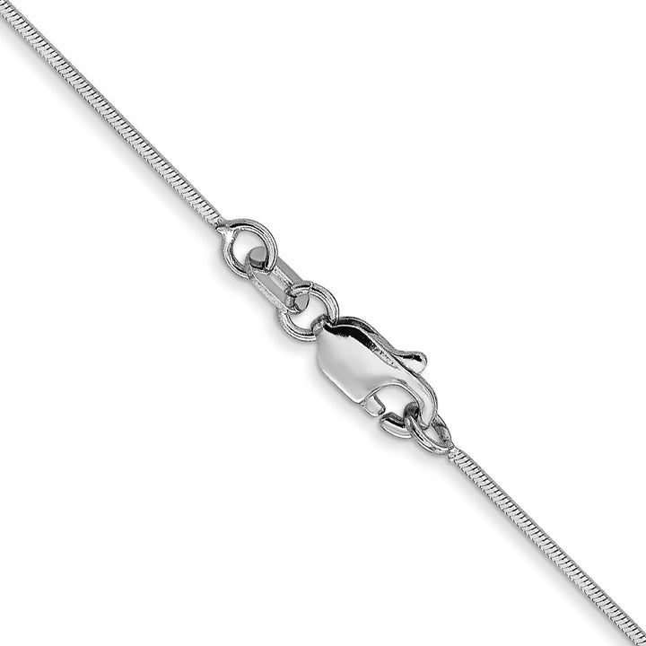 14k White Gold .6mm Octagonal Snake Chain