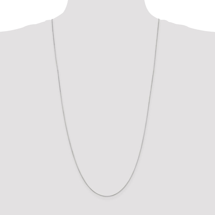 14k White Gold .6mm Octagonal Snake Chain