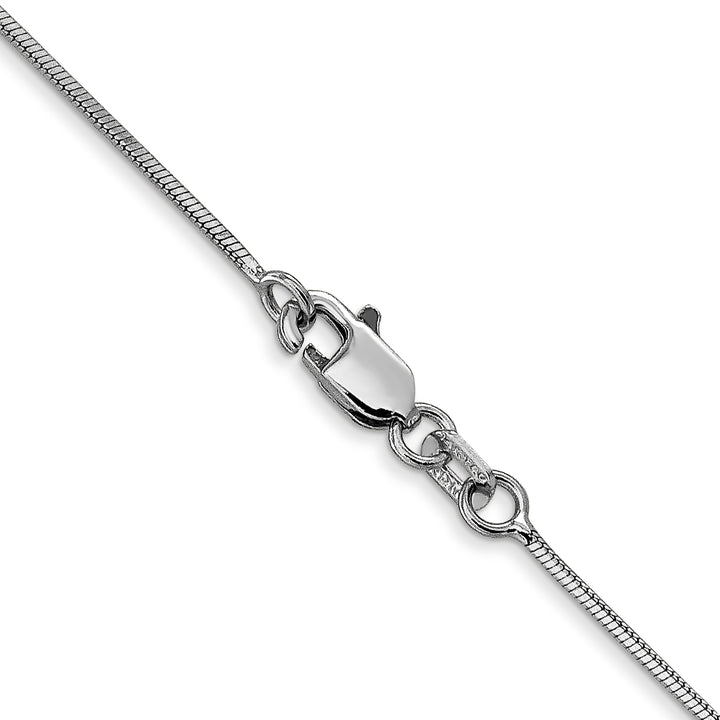 14k White Gold .8mm Octagonal Snake Chain