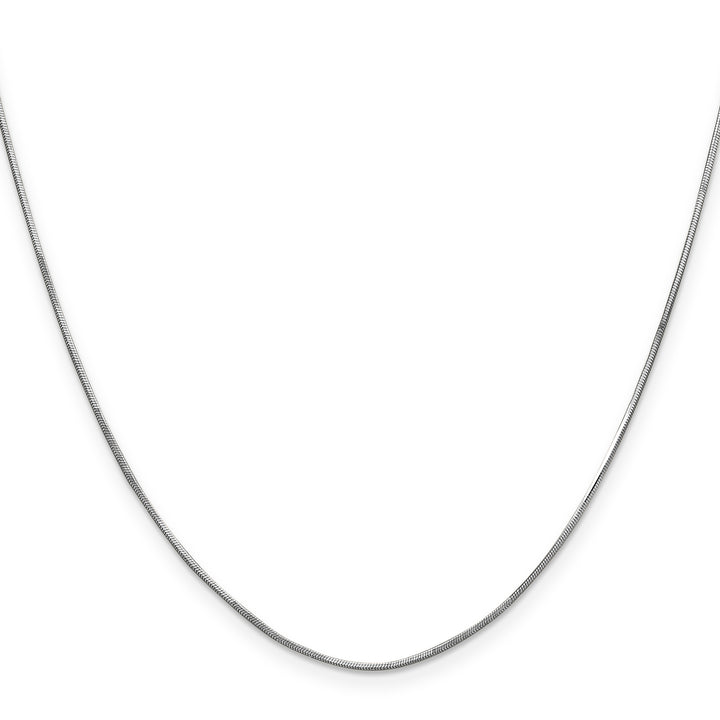 14k White Gold .8mm Octagonal Snake Chain
