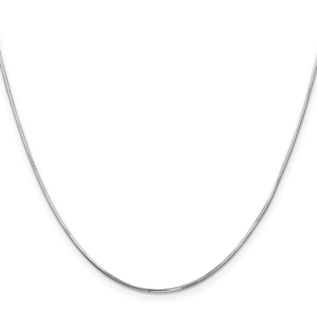 14k White Gold .9mm Octagonal Snake Chain