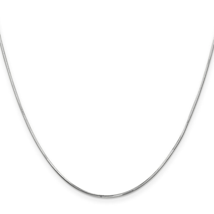 14k White Gold .9mm Octagonal Snake Chain
