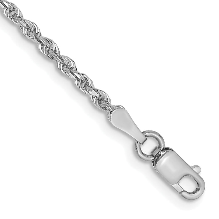 14k White Gold 2.00mm D/C Quadruple Rope Chain