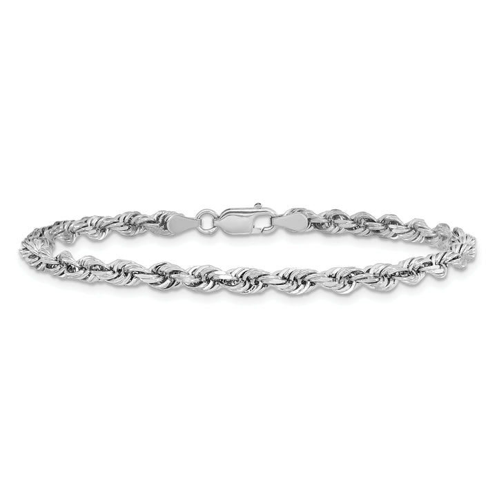14k White Gold 4mm D/C Quadruple Rope Chain