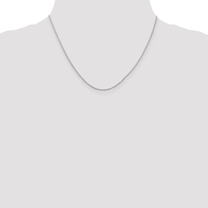 14K White Gold .70mm Ropa Chain