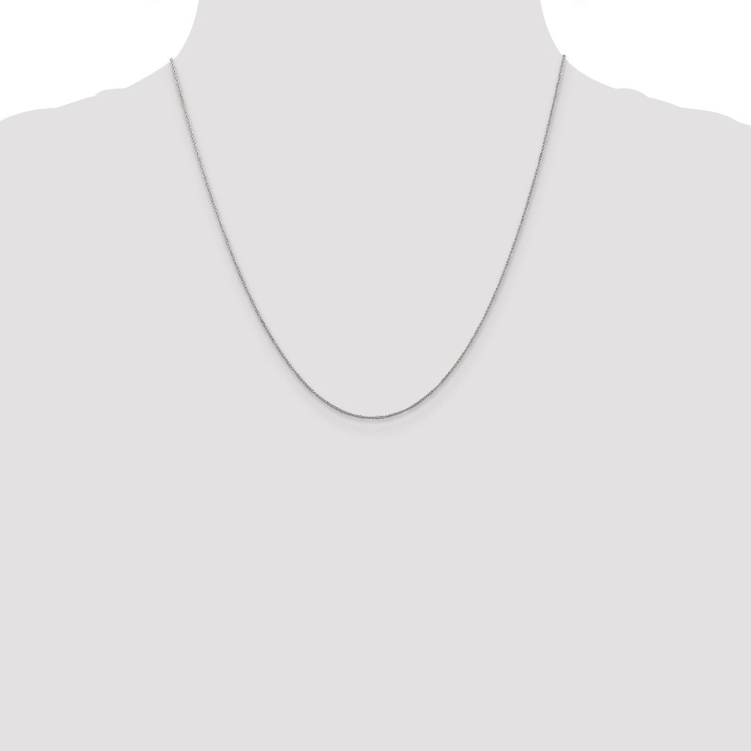 14K White Gold .70mm Ropa Chain