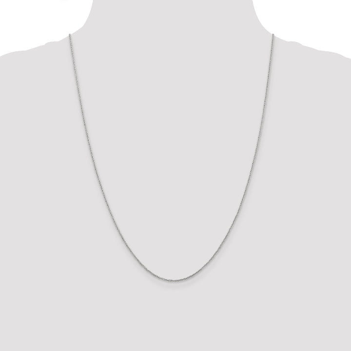 14K White Gold 1.1mm Ropa Chain