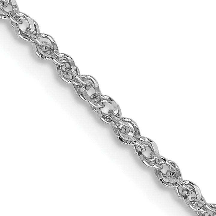 14K White Gold D/C 1.7mm Ropa Chain