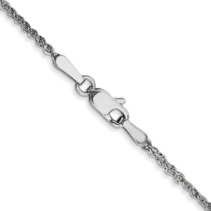 14K White Gold D/C 1.7mm Ropa Chain