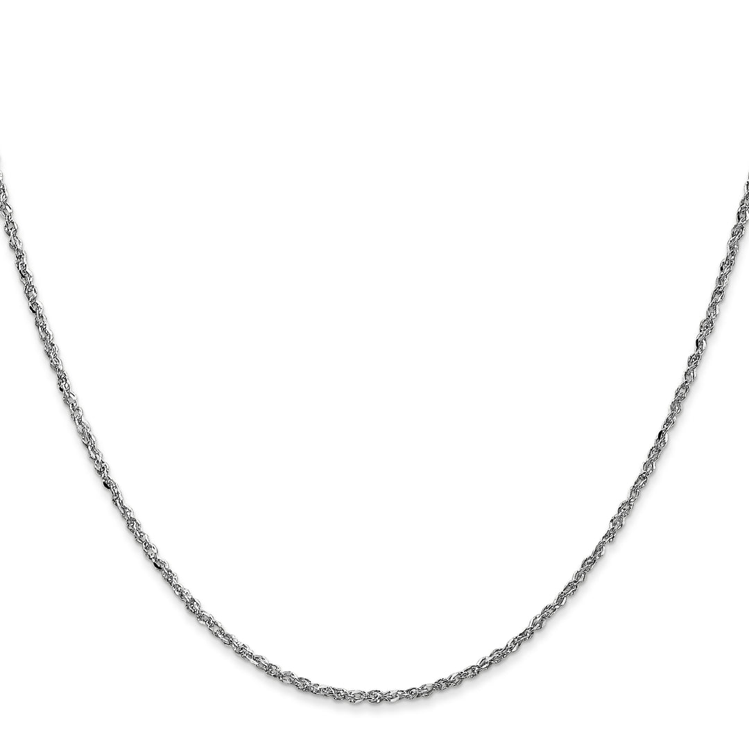 14K White Gold D/C 1.7mm Ropa Chain