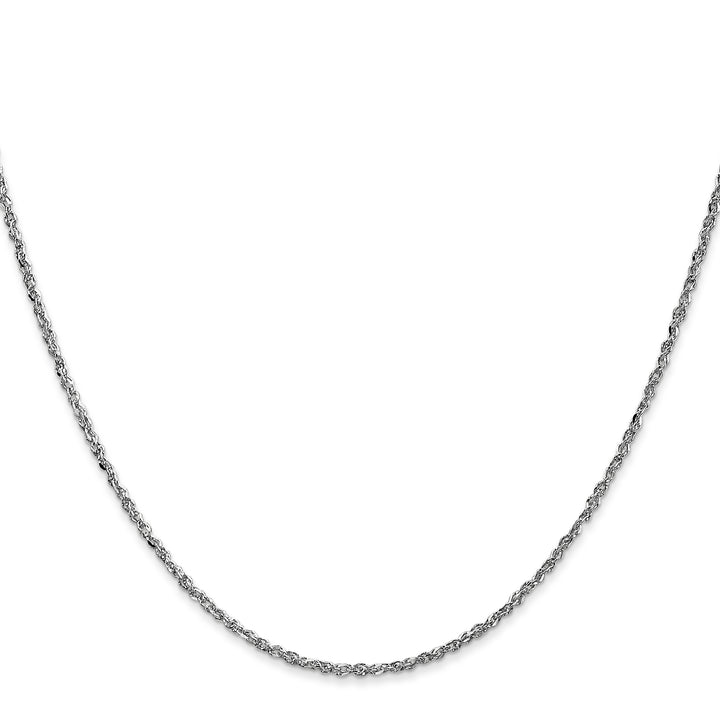 14K White Gold D/C 1.7mm Ropa Chain