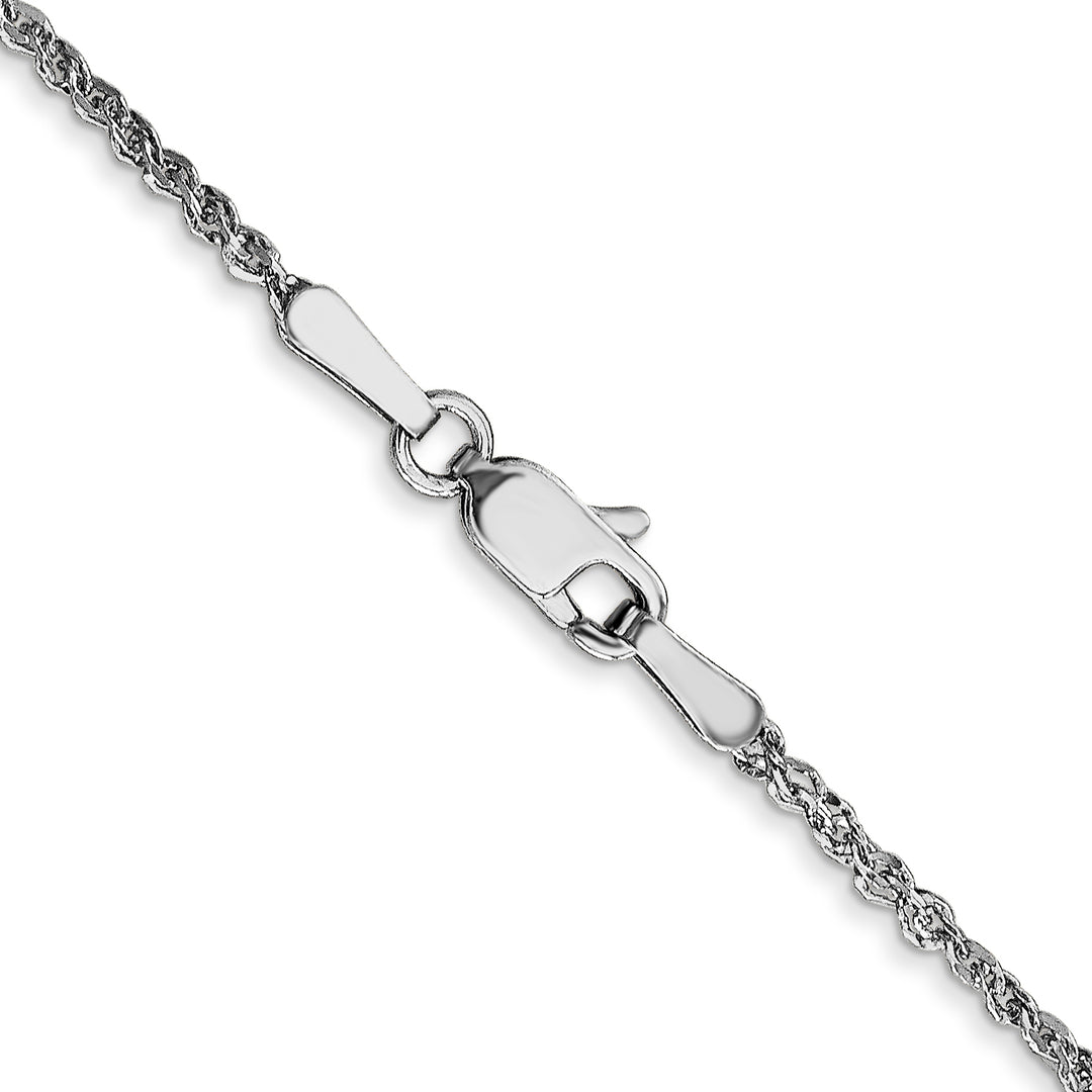 14K White Gold D/C 1.7mm Ropa Chain