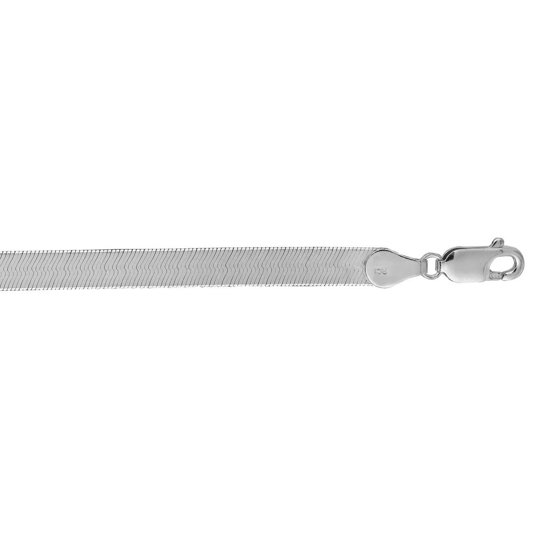 14K Gold 7"" 4.6mm Imperial Herringbone Chain