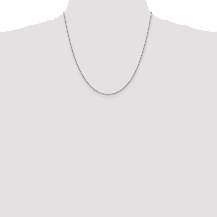 14k White Gold 1.4mm Round Snake Chain