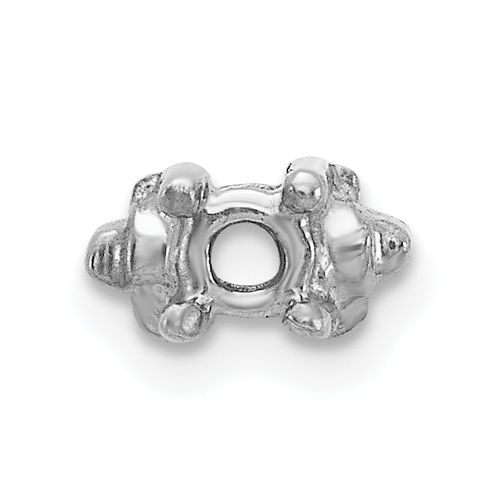 14k White Gold Head, up to 2.75mm Dia., X852 Add-a-Diamond Bracelet