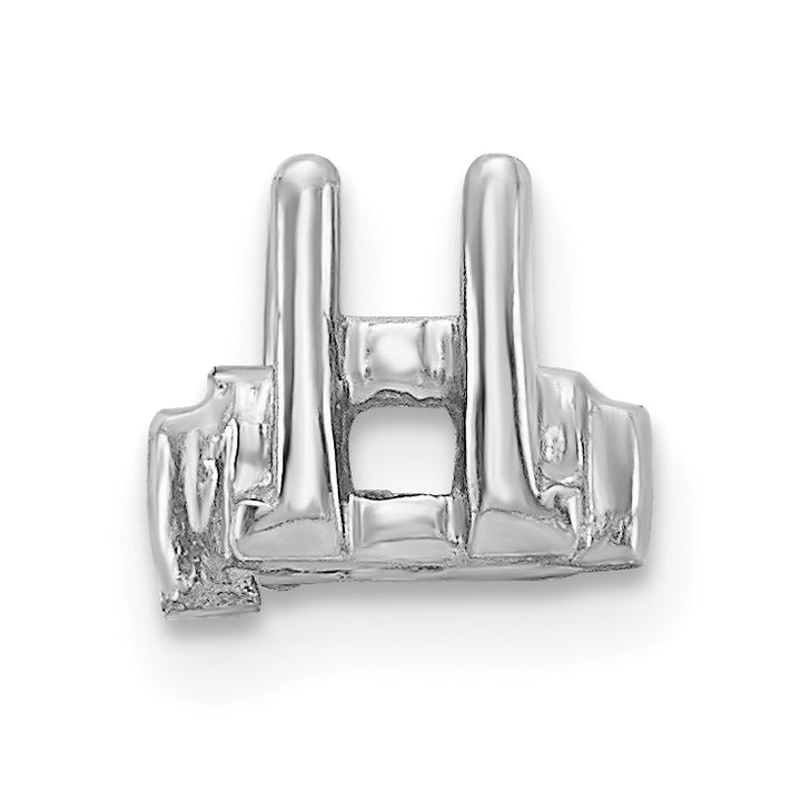 14k White Gold Head, up to 2.75mm Dia., X852 Add-a-Diamond Bracelet