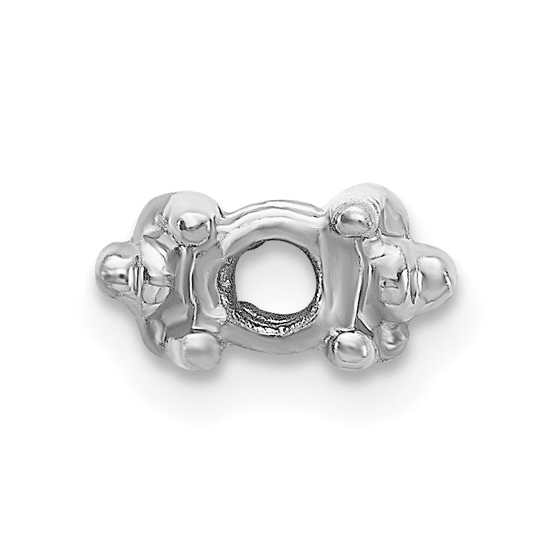 14k White Gold Head, up to 3.25mm Dia., X855 Add-a-Diamond Bracelet
