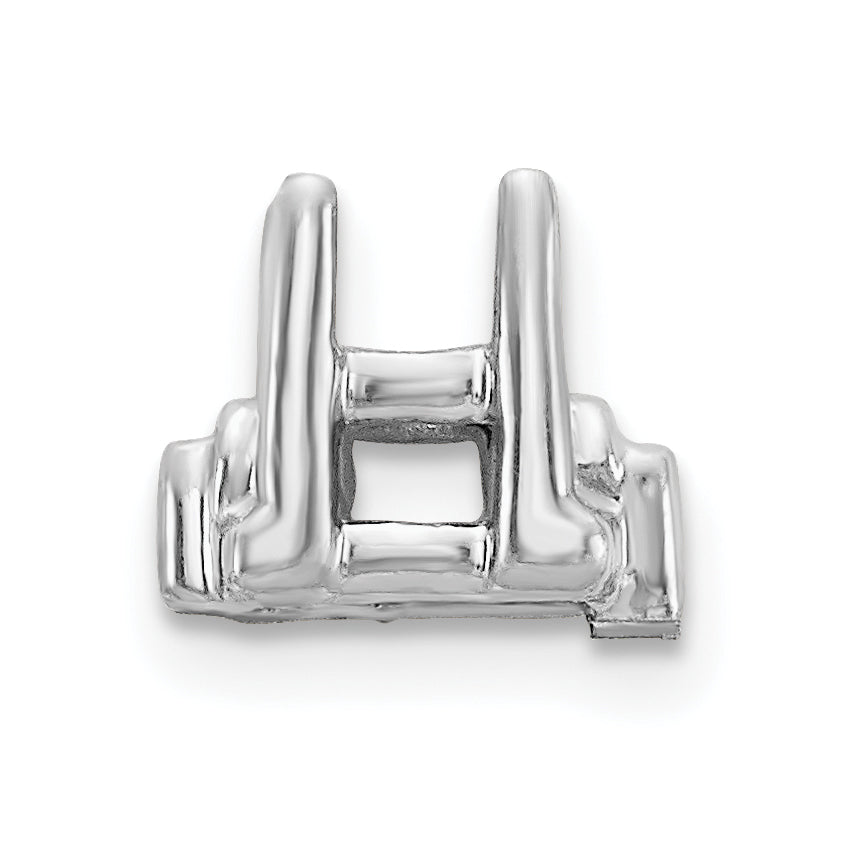 14k White Gold Head, up to 3.25mm Dia., X855 Add-a-Diamond Bracelet