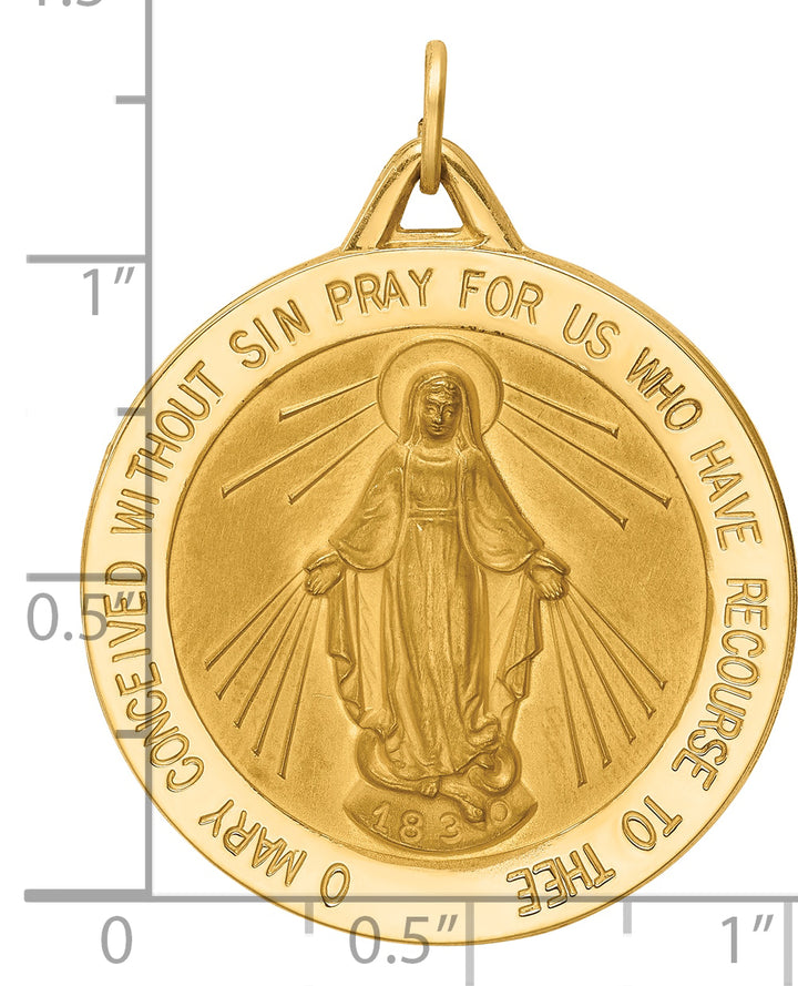 14k Miraculous Medal Pendant