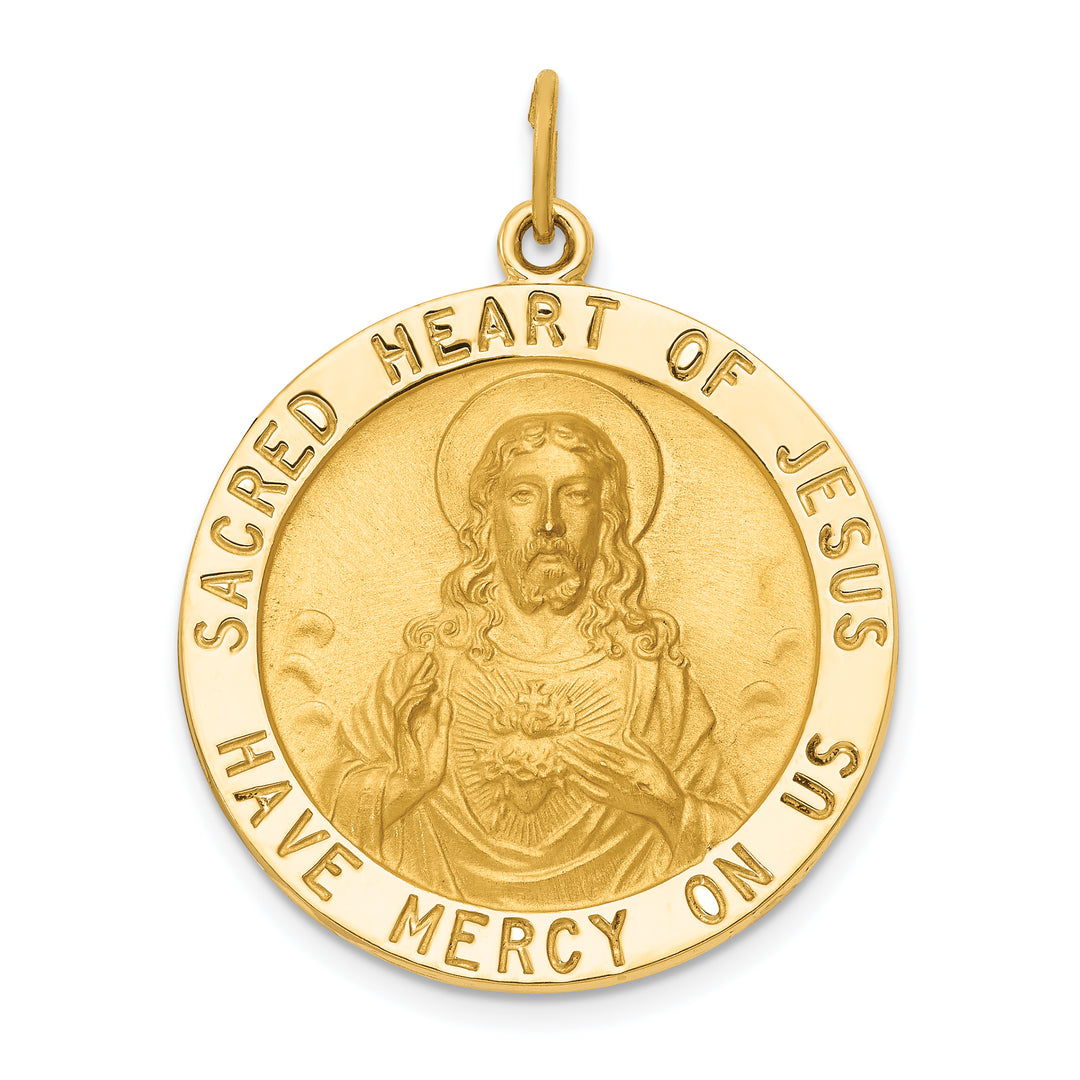 14k Sacred Heart of Jesus Medal Pendant
