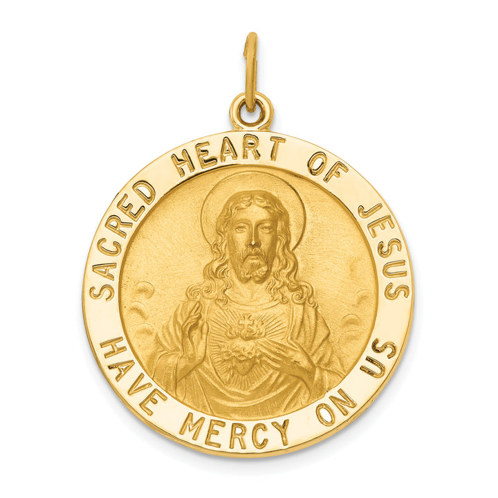 14k Sacred Heart of Jesus Medal Pendant