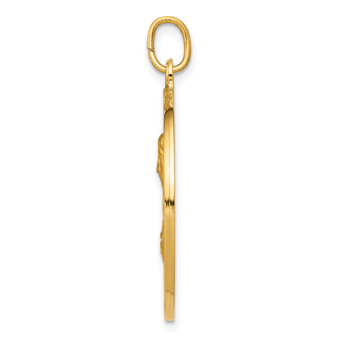 14k Sacred Heart of Jesus Medal Pendant