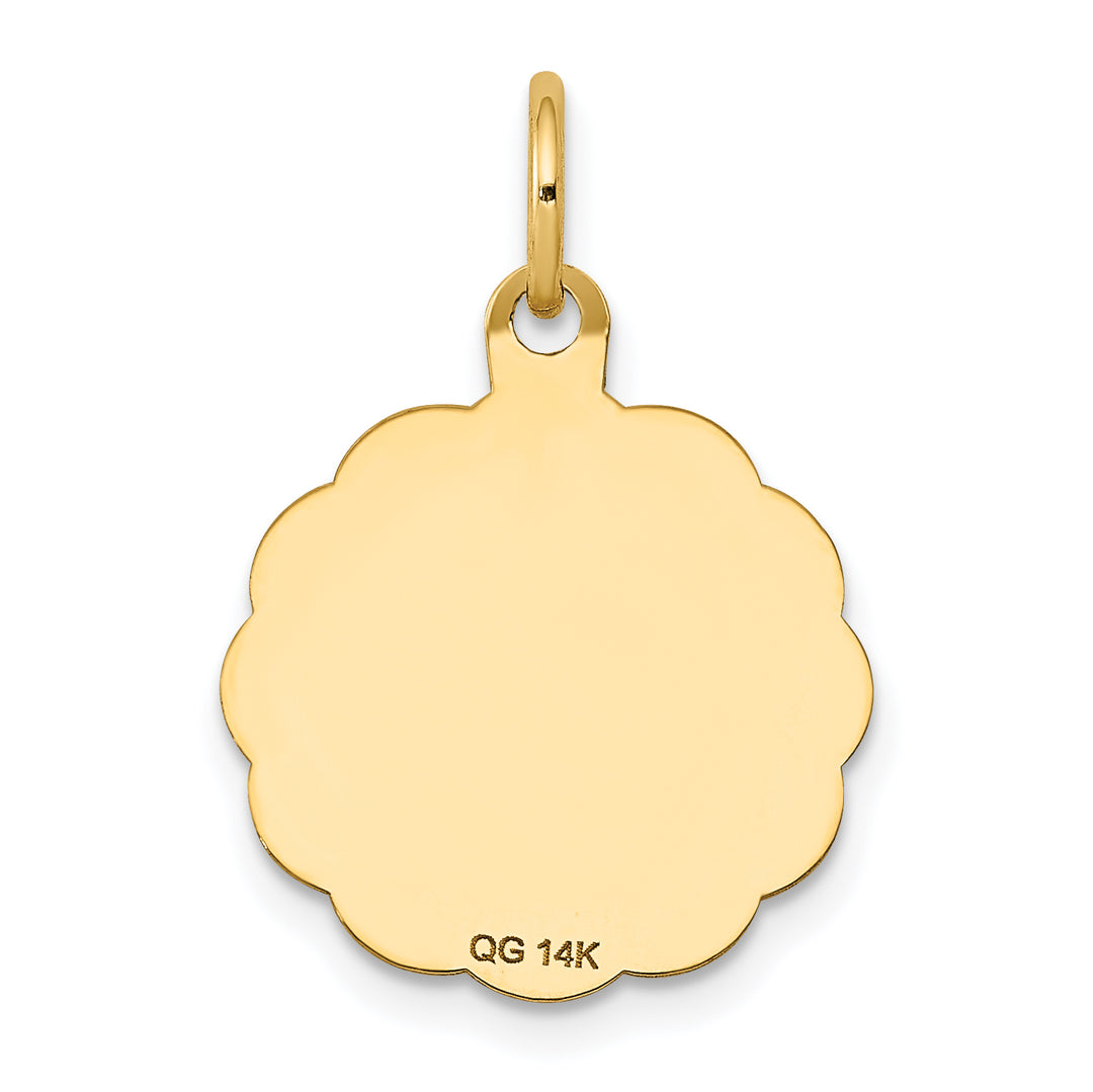 14k Holy Communion Disc Charm
