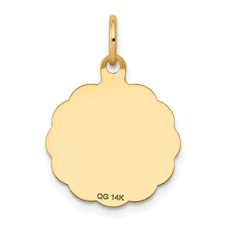 14k Holy Communion Disc Charm