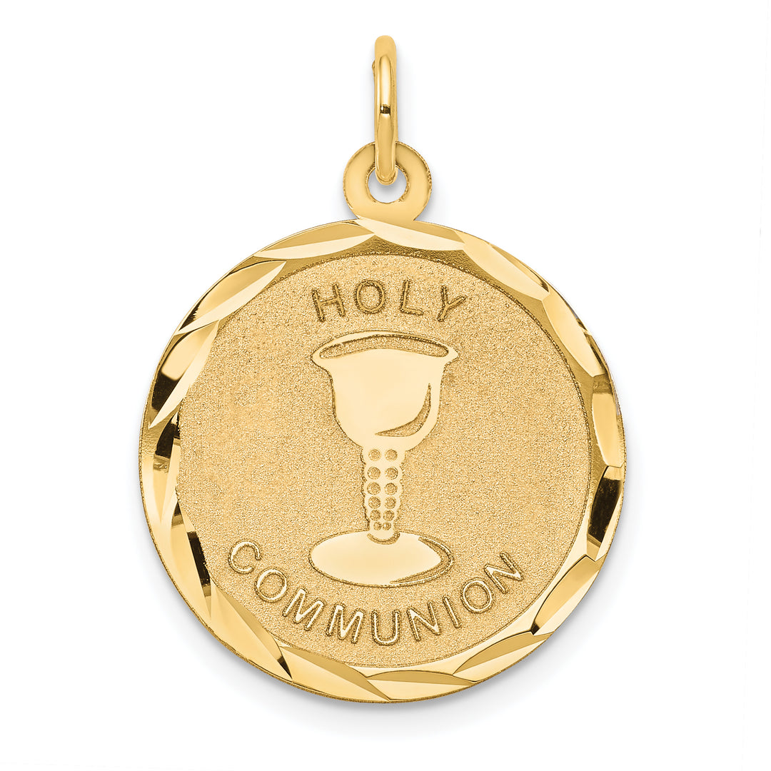 14k Holy Communion Disc Pendant