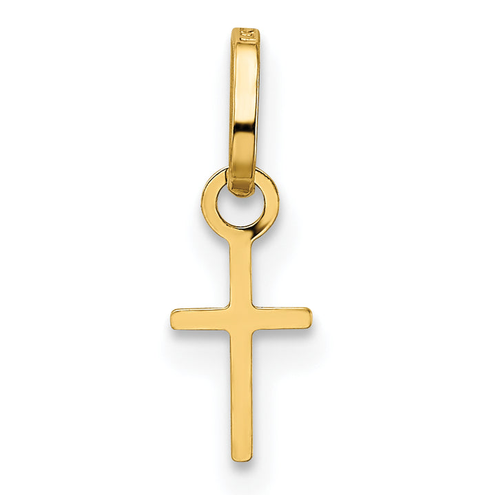 14k Tiny Cross Charm
