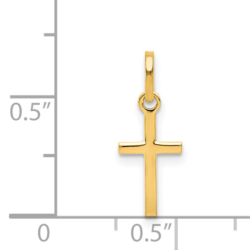 14k Small Cross Charm