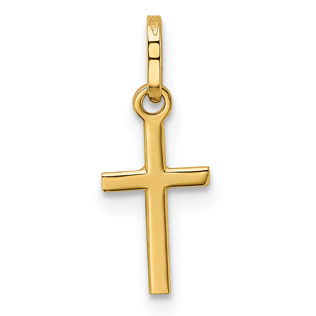 14k Small Cross Charm