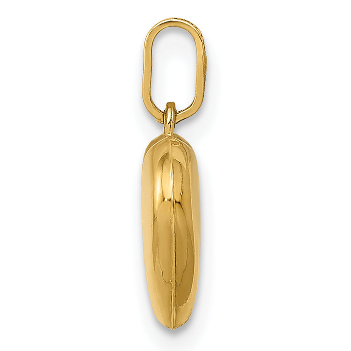 14K Polished 3-D Puffed Heart Pendant