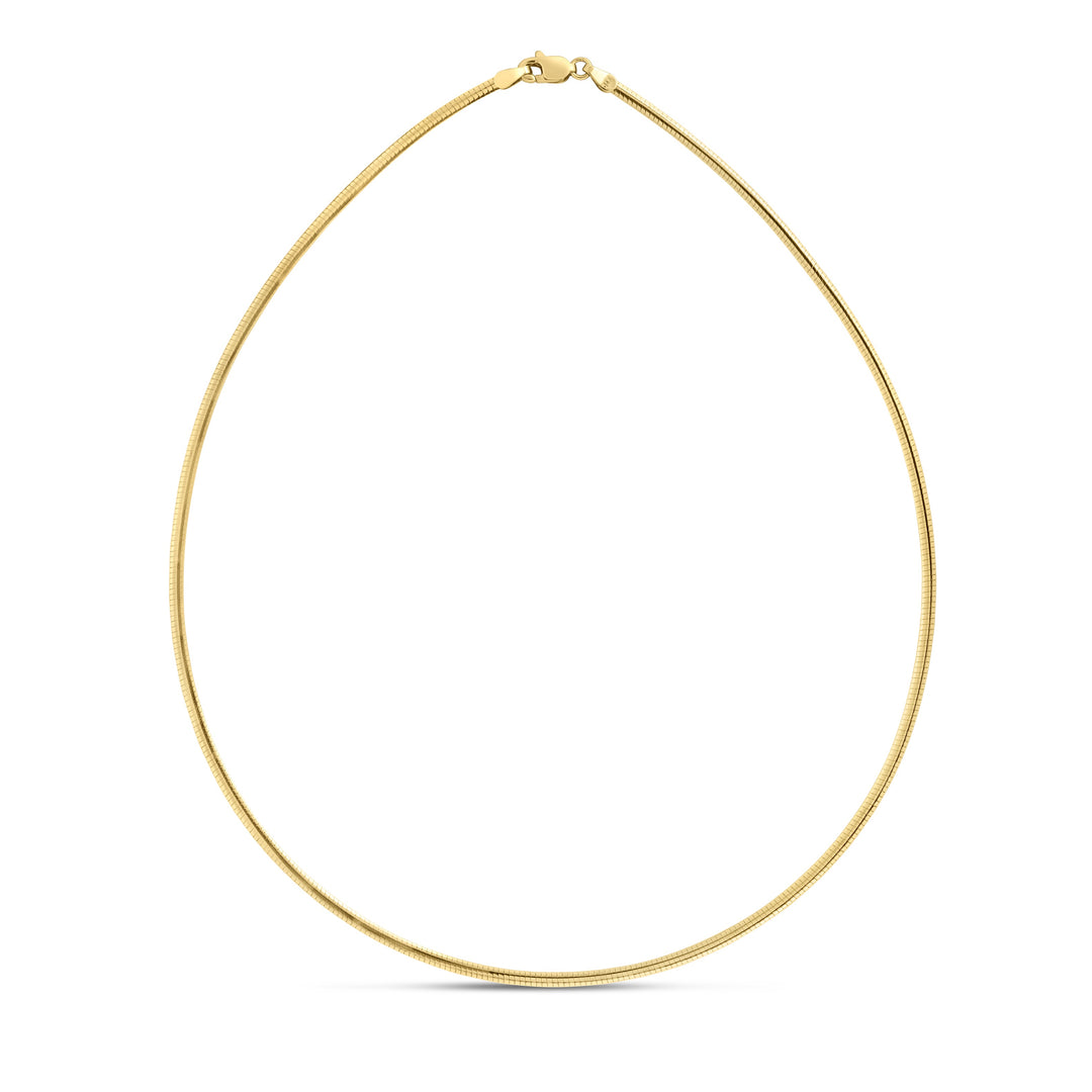 14K Gold 2mm Classic Omega