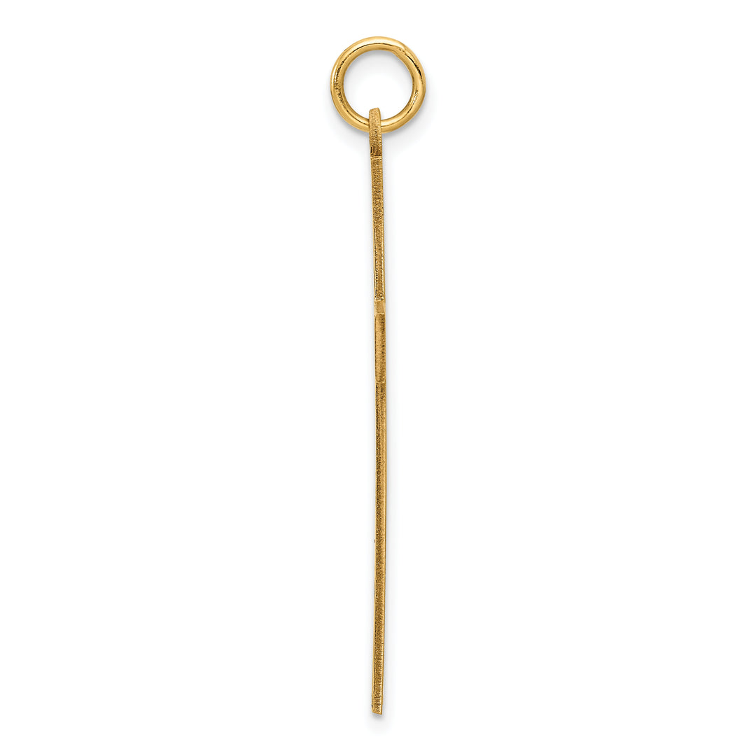 14K Laser Designed Cross Pendant