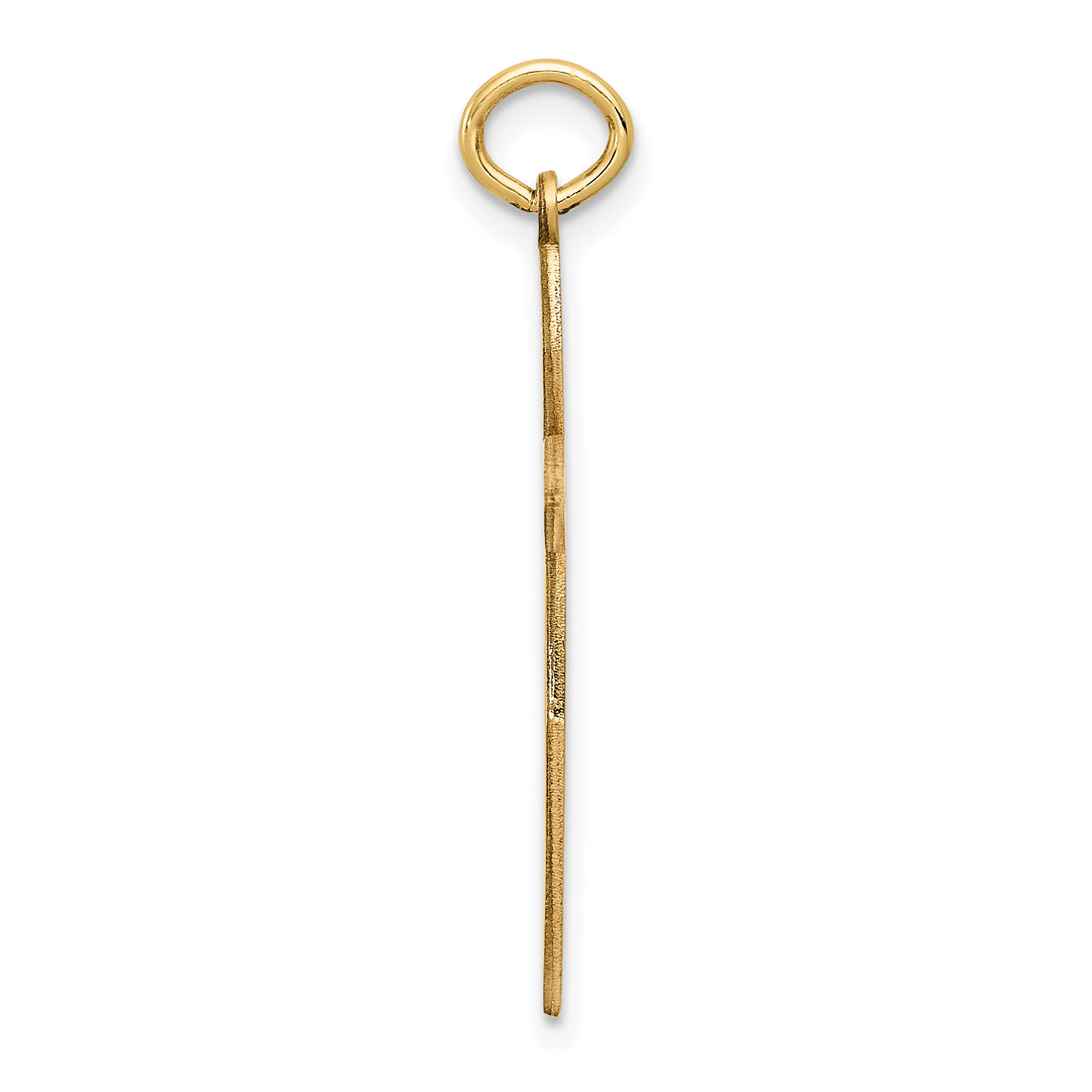 14K Laser Designed Passion Cross Pendant