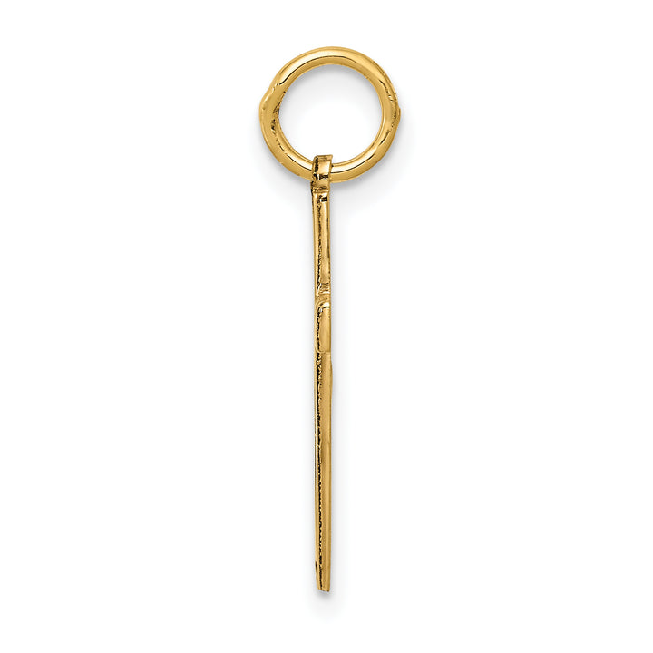 14K Laser Designed Cross Charm
