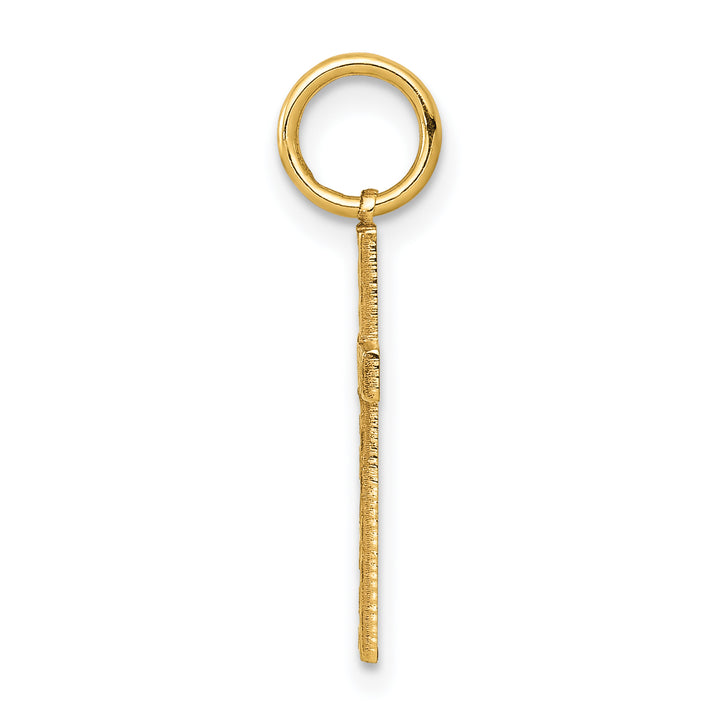 14K Laser Designed Cross Charm