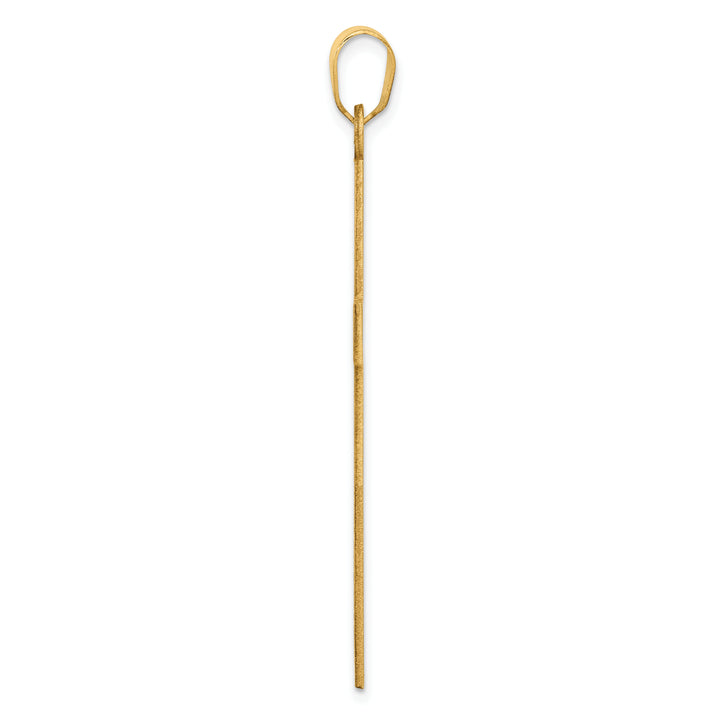 14k Florentine Satin Cross Pendant