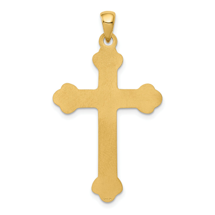 14k Budded Cross Pendant