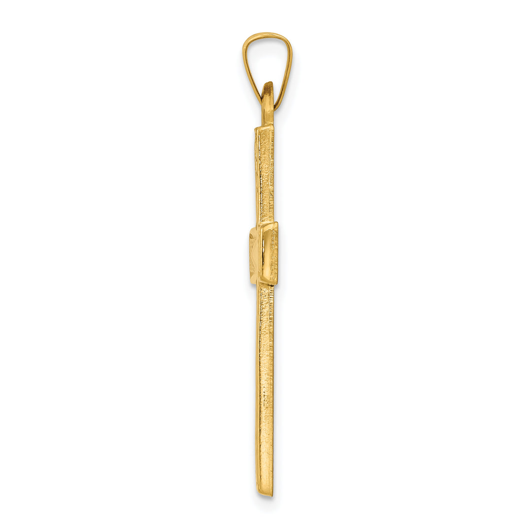 14k Polished Latin Cross Pendant