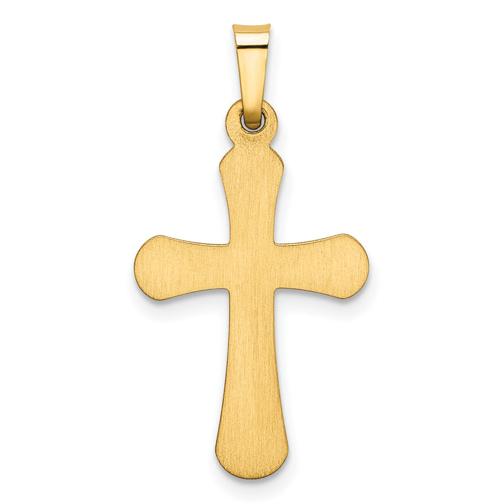 14k Polished Rounded Cross Pendant