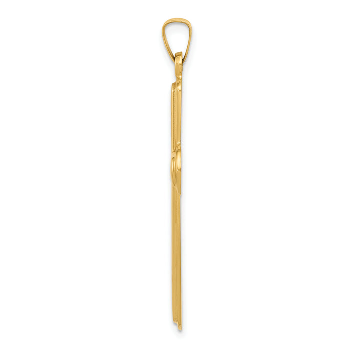 14k Polished Latin Cross Pendant