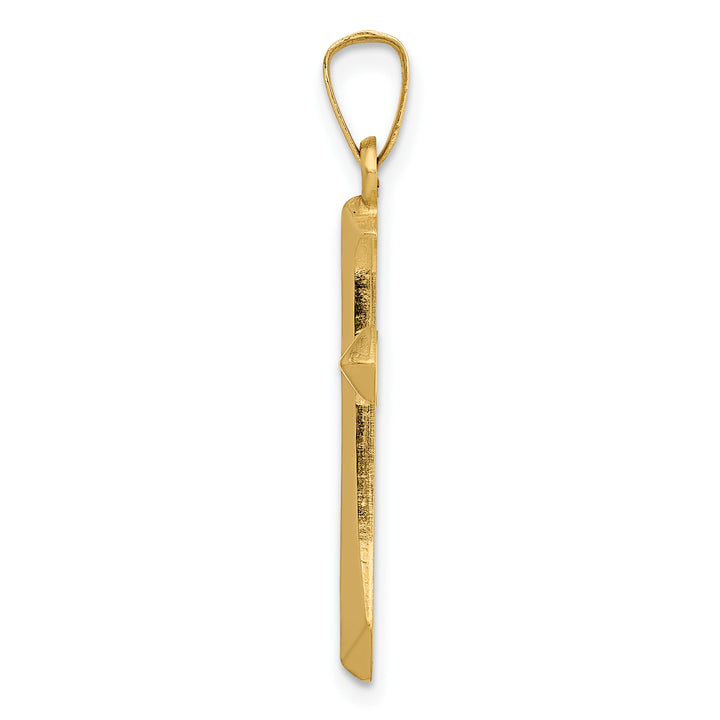 14k Polished Cross Pendant